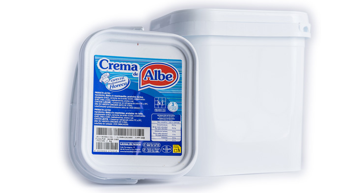 QUESO CREMA DE ALBE CUBO 2 KG.