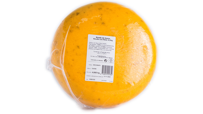 QUESO GOUDA NUECES 4.5 KG