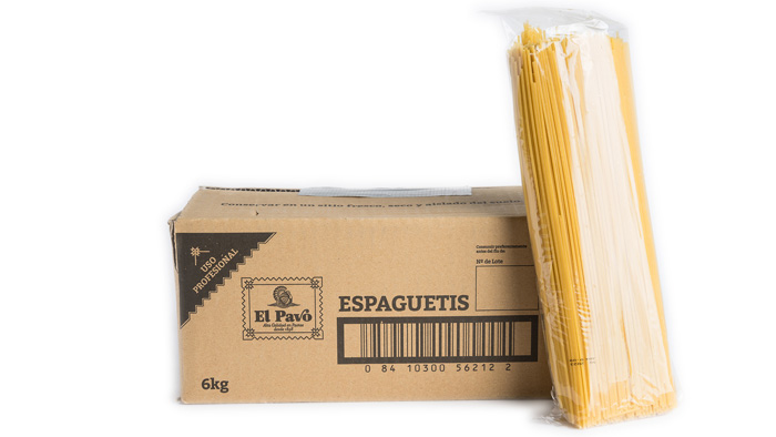 PASTA SPAGHETTI PAVO CAJA 6 KG