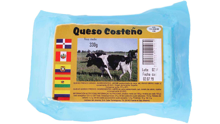 QUESO COSTEÑO ALBE 330 GR