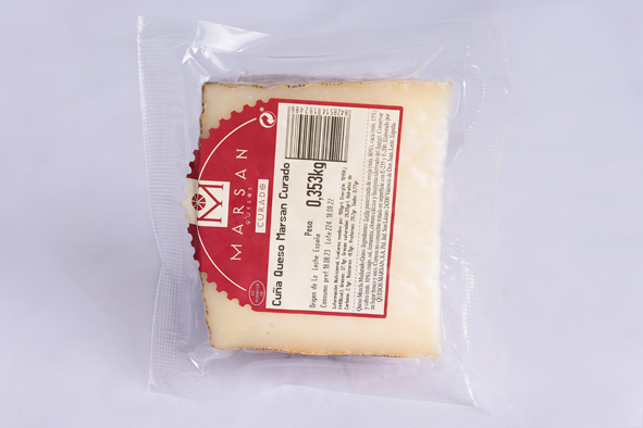 QUESO MARSAN CURADO CUÑA 360 GR CAJA 16 UD